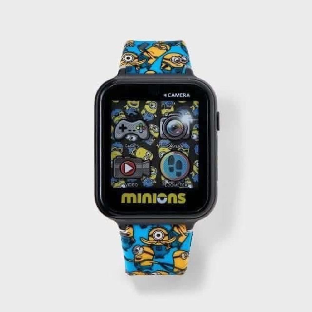 New Minions Interactive Smartwatch  Kids Touchscreen, Camera, Games, Pedometer